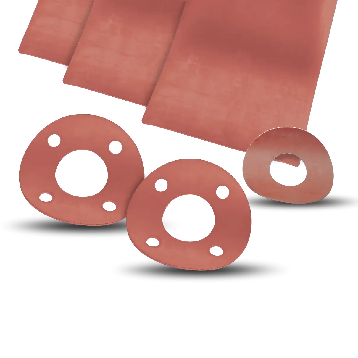 100 Red Rubber Sheet Gasket